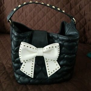 Betsy Johnson black quilted bag